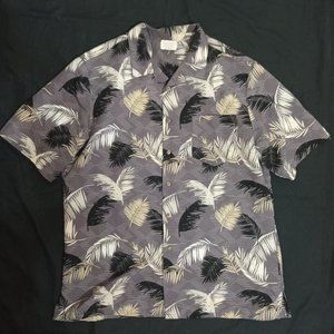 Doc & Amelia Button Up Shirt Hawaiian Pattern Casual Size L